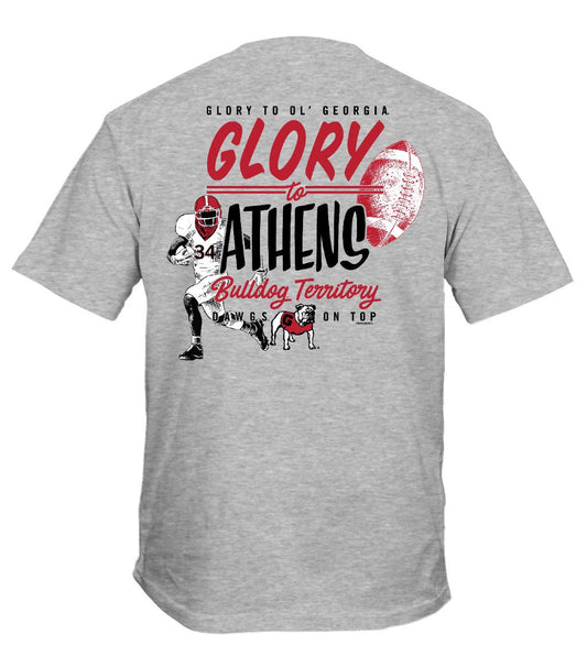 New World Graphics Georgia Bulldogs Retro Collage T-Shirt New World Graphics