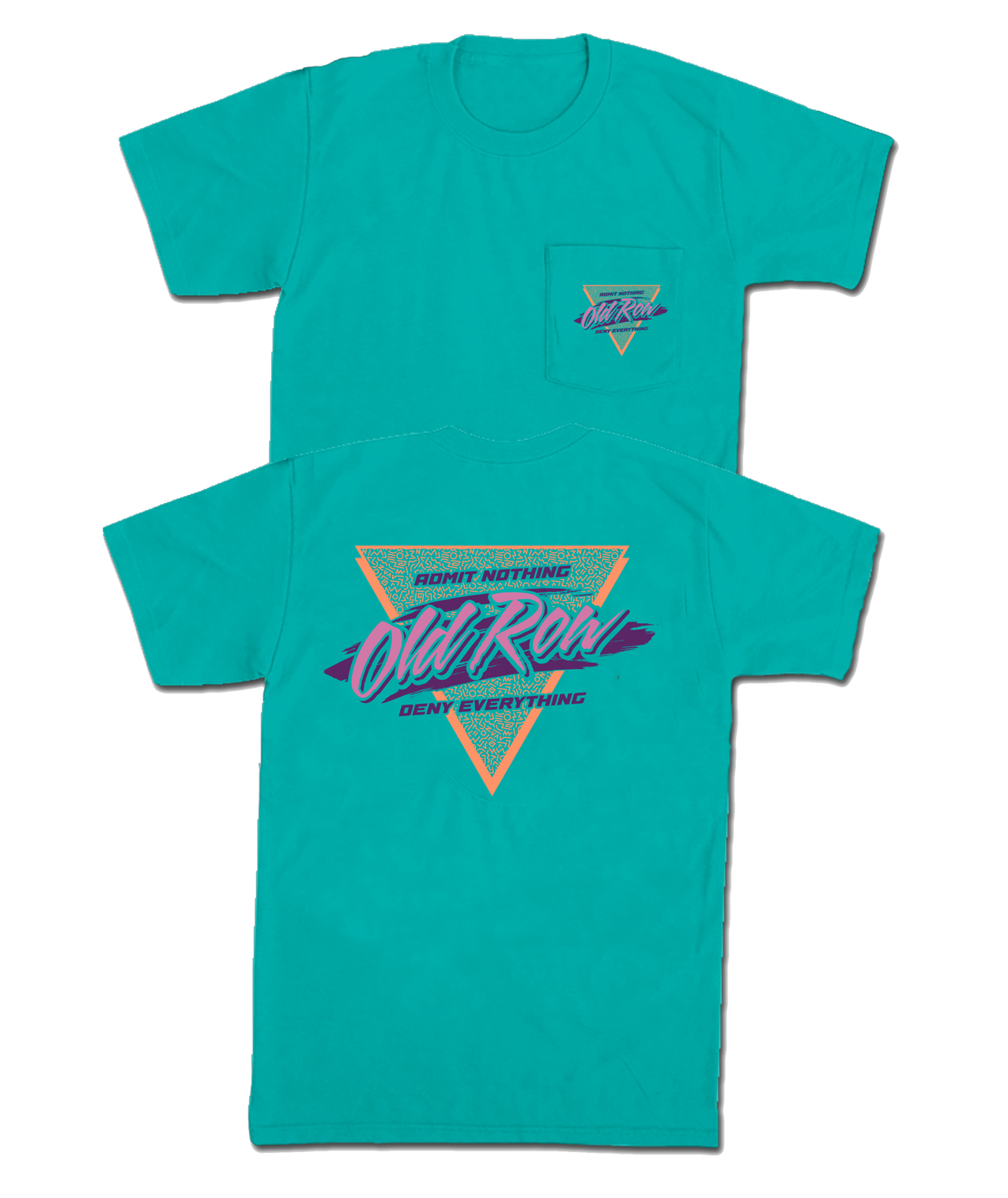 Old Row Retro Triangle Pocket Tee Seafoam Old Row