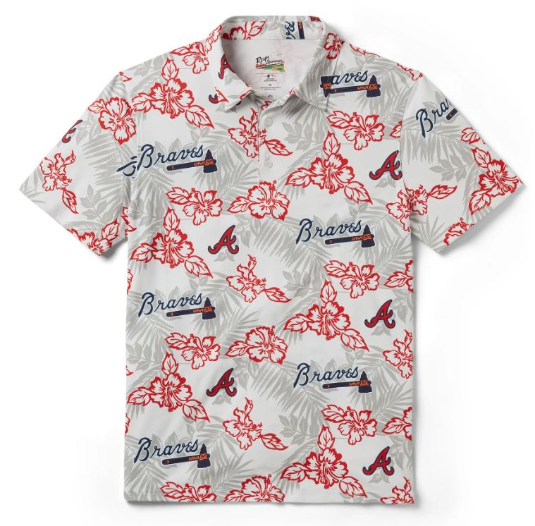 Reyn Spooner Atlanta Braves Performance Polo Reyn Spooner