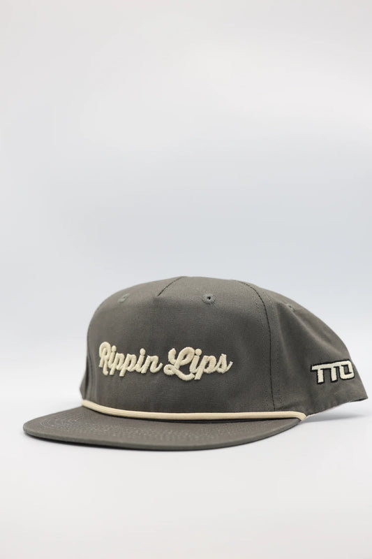 Top Tier Outdoors Rippin Lips Rope Snapback Grey