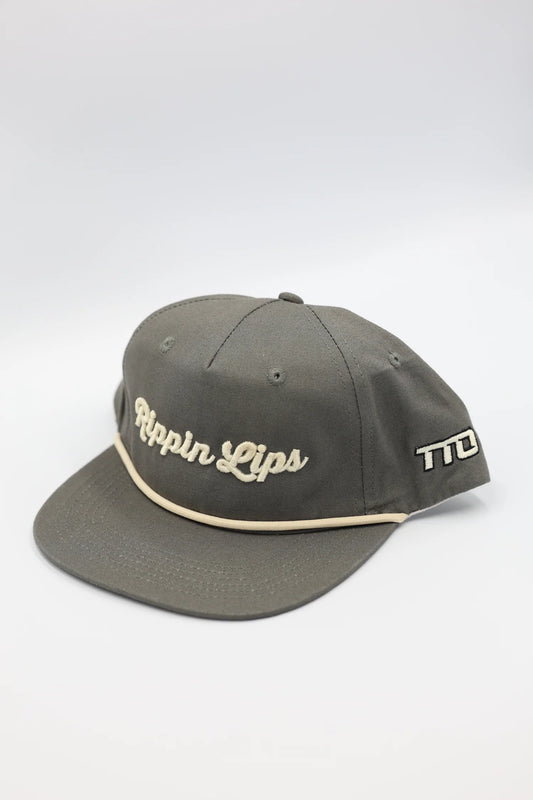 Top Tier Outdoors Rippin Lips Rope Snapback Grey