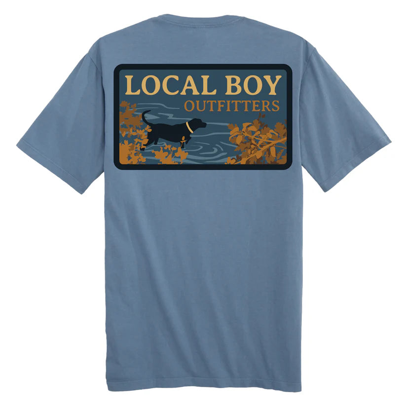 Local Boy River Pup SS Tee Slate Local Boy Outfitters
