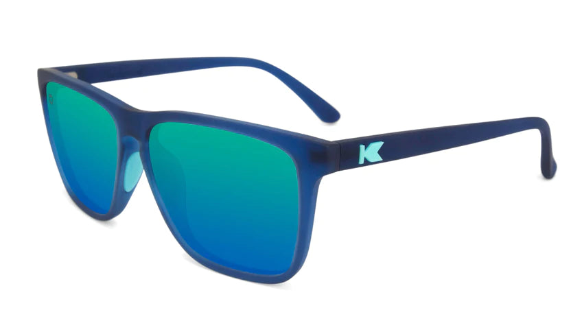 Knockaround Rubberized Navy / Mint Fast Lanes Sport Sunglasses