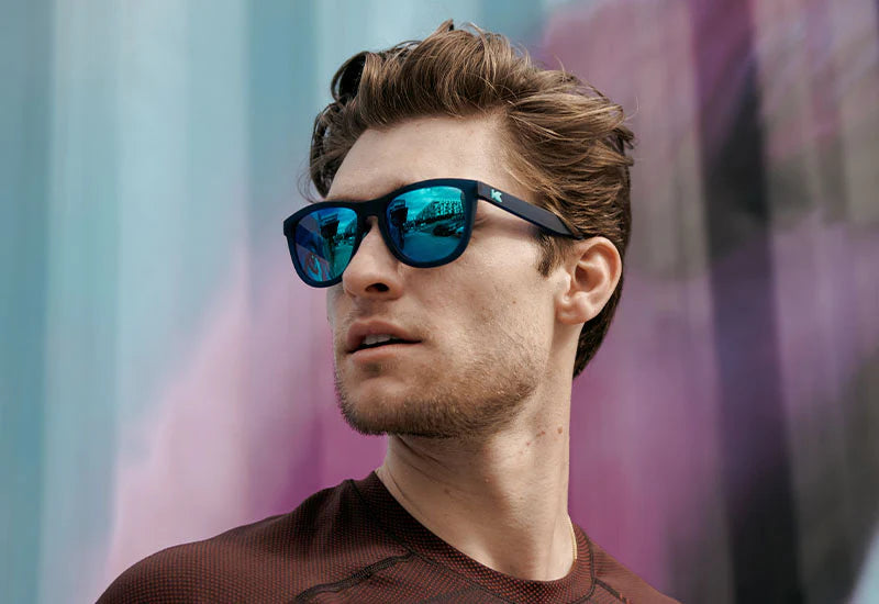Knockaround Rubberized Navy / Mint Premiums Sport Sunglasses Knockaround