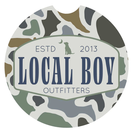Local Boy Car Coaster Home Grown Local Boy Outfitters