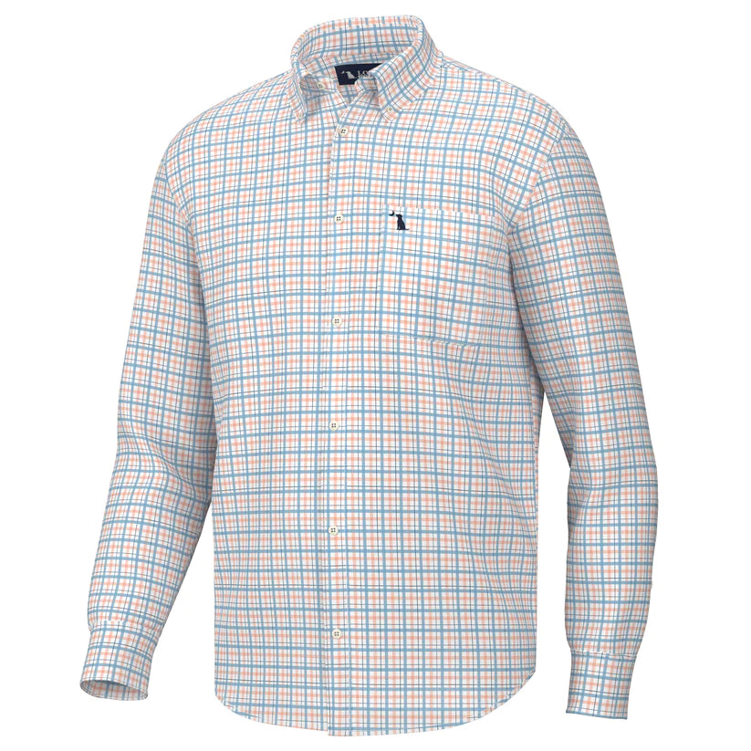Local Boy Taylor Dress Sky/Coral/Dark Teal Local Boy Outfitters