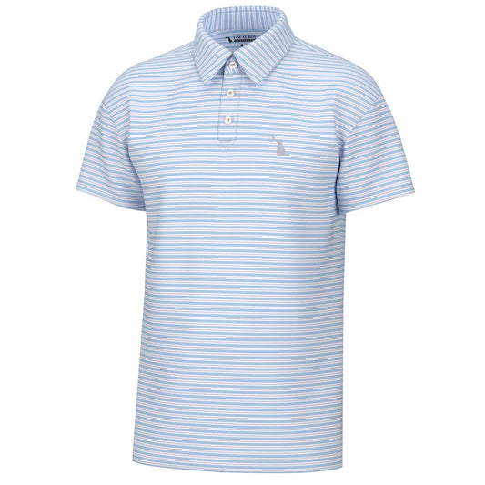 Local Boy Surfside Polo Light Blue/Purple/White Local Boy Outfitters