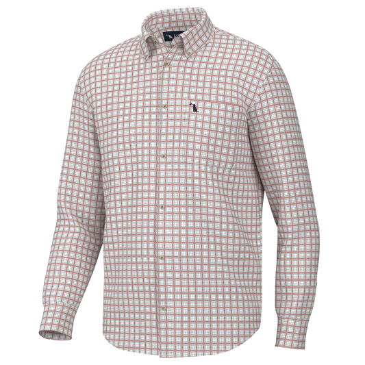 Local Boy Outfitters Faulk Dress Shirt Salmon Light Teal and Teal Local Boy Outfitters