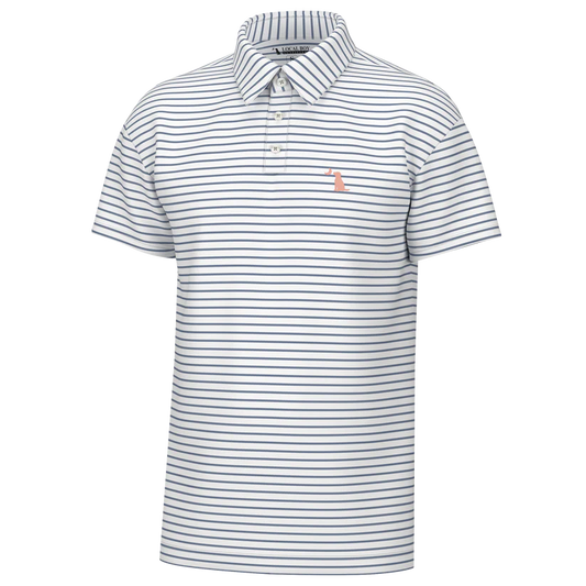 Local Boy Outfitters S/S Edisto Polo Plum White Local Boy Outfitters