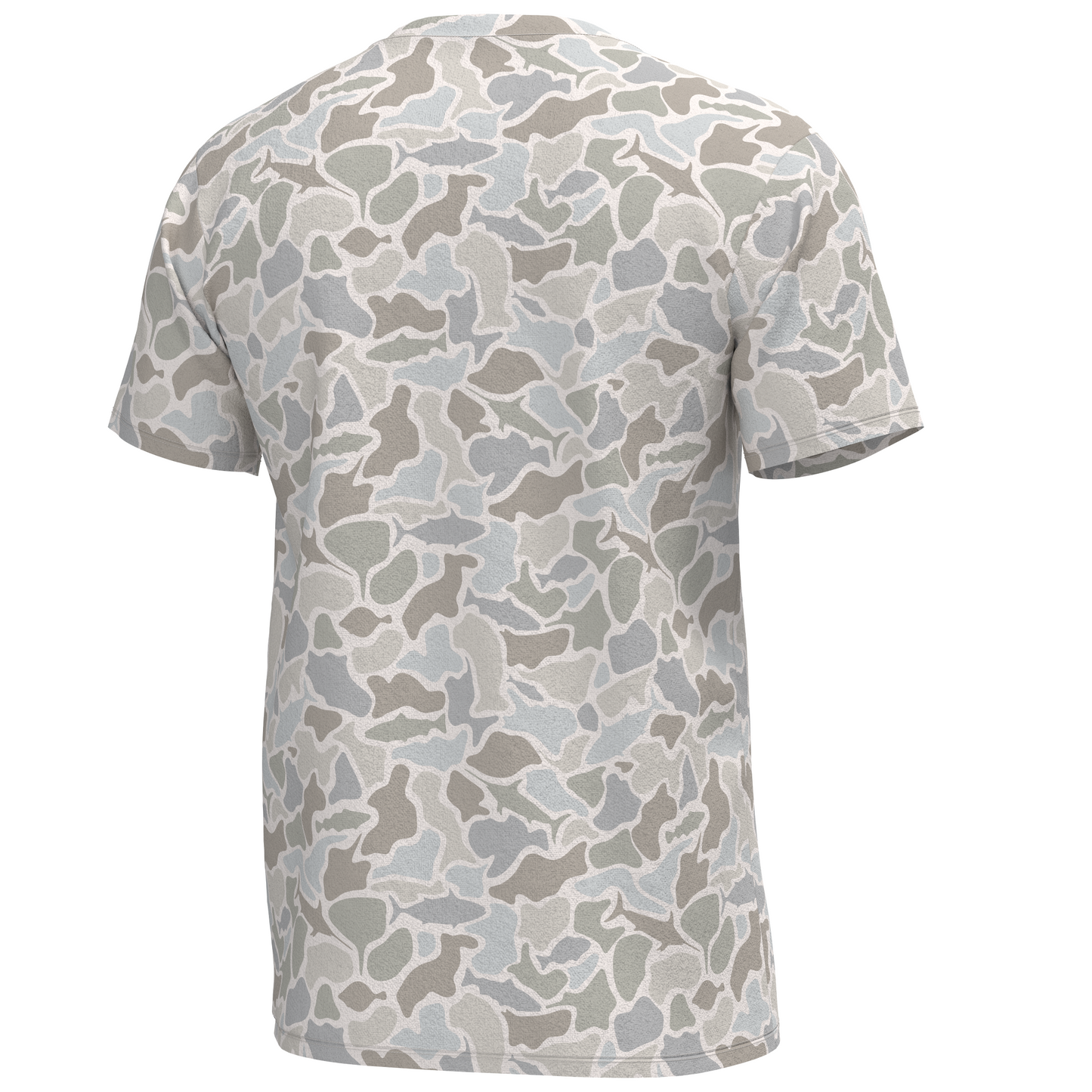 Local Boy Heather Blend Crew SS Tee Saltwater Camo Local Boy Outfitters