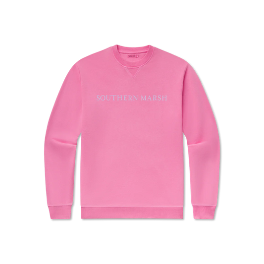 Southern Marsh Womens Seawash Sweatshirt Pink Southern Marsh