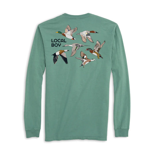 Local Boy Skein Long Sleeve Tee Light Green Local Boy Outfitters