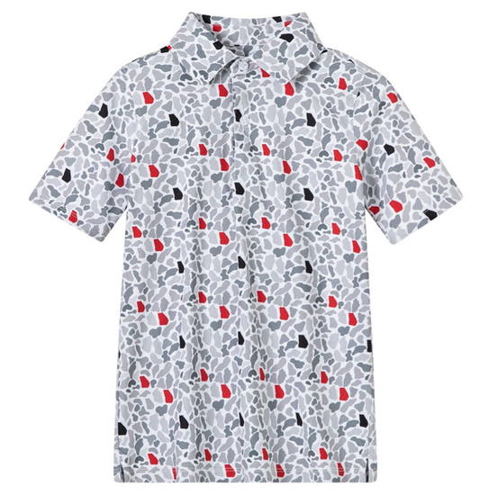 Meripex Performance Polo Shirt Georgia Camo Red/Black/white Meripex Apparel