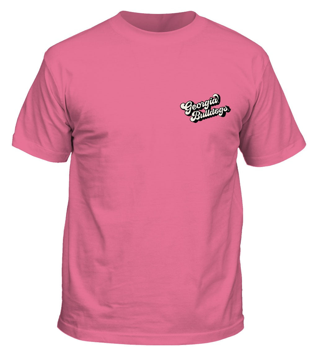 New World Graphics Women's Georgia Bulldogs Pink Sunshine T-Shirt New World Graphics
