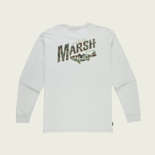 Marsh Wear Sunrise Marsh Long Sleeve Shirt Silver Marsh Wear