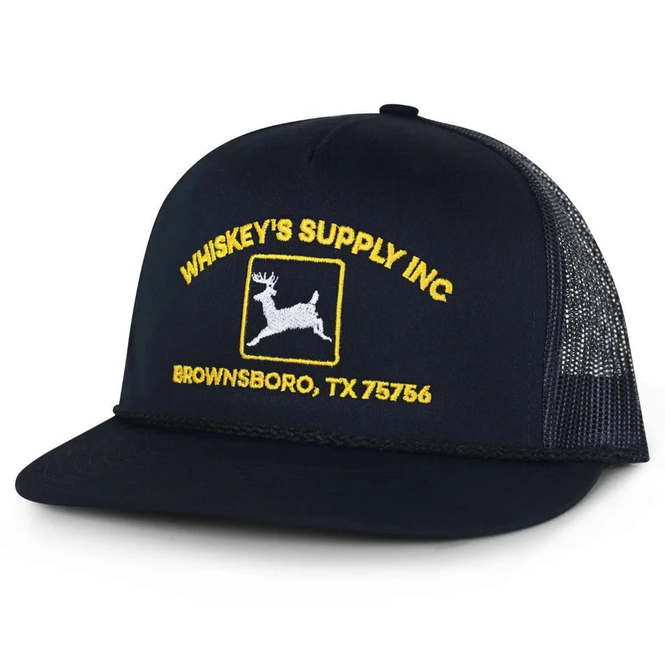 Whiskey Bent Supply Co Black Hat Whiskey Bent