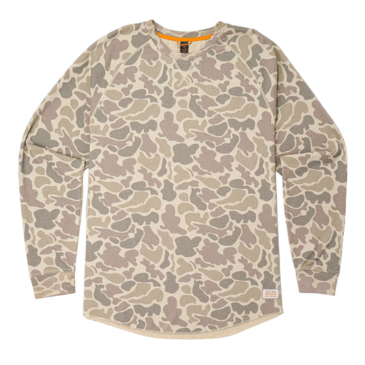 Marsh Wear Surfside Waffle Knit Shirt Khaki Mallard Camo Marsh Wear