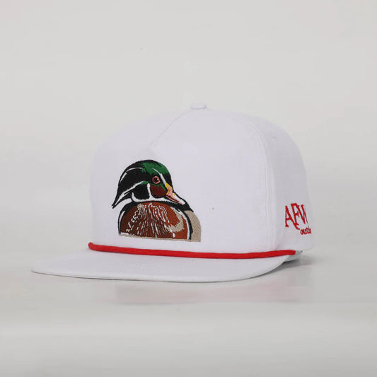 American Flyway AFW The Wood Duck In White Ripstop Rope Hat AFW Outdoors