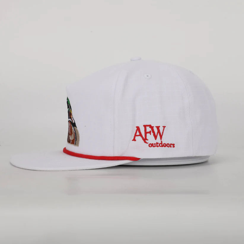 American Flyway AFW The Wood Duck In White Ripstop Rope Hat AFW Outdoors