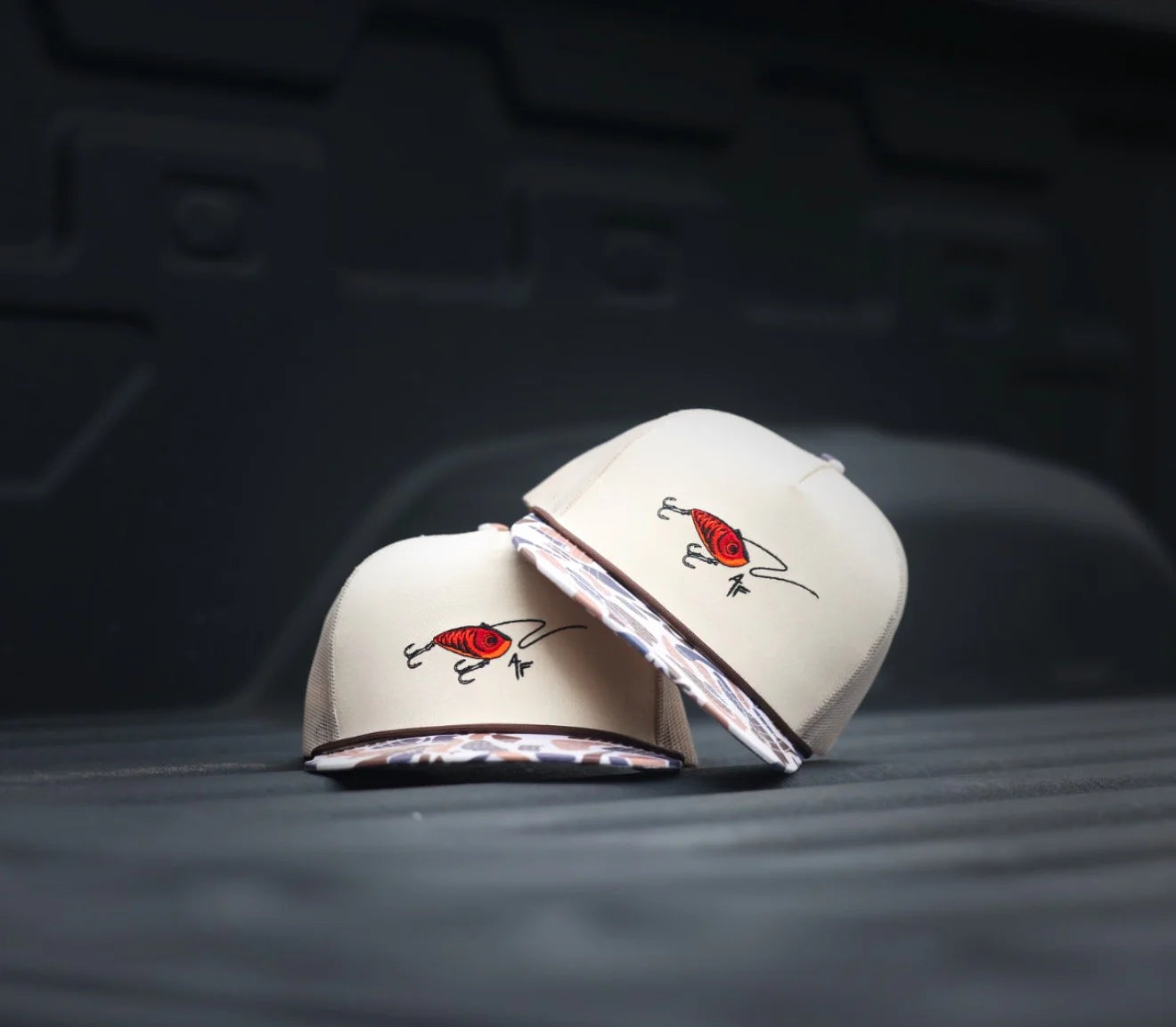 American Fetcher Trap Khaki Duck Camo Hat