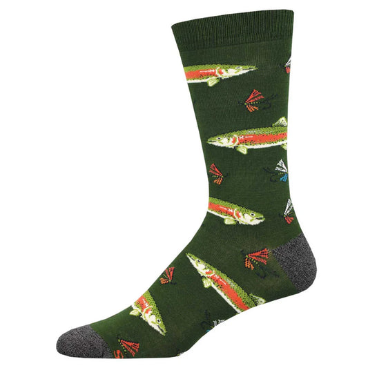 Sock Smith Stout Trout Parrot Green Socks