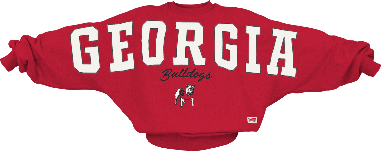 Pressbox Georgia Bulldogs Flannigan Pullover one size fits all Red