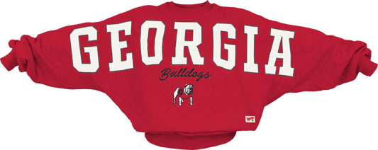 Pressbox Georgia Bulldogs Flannigan Pullover one size fits all Red