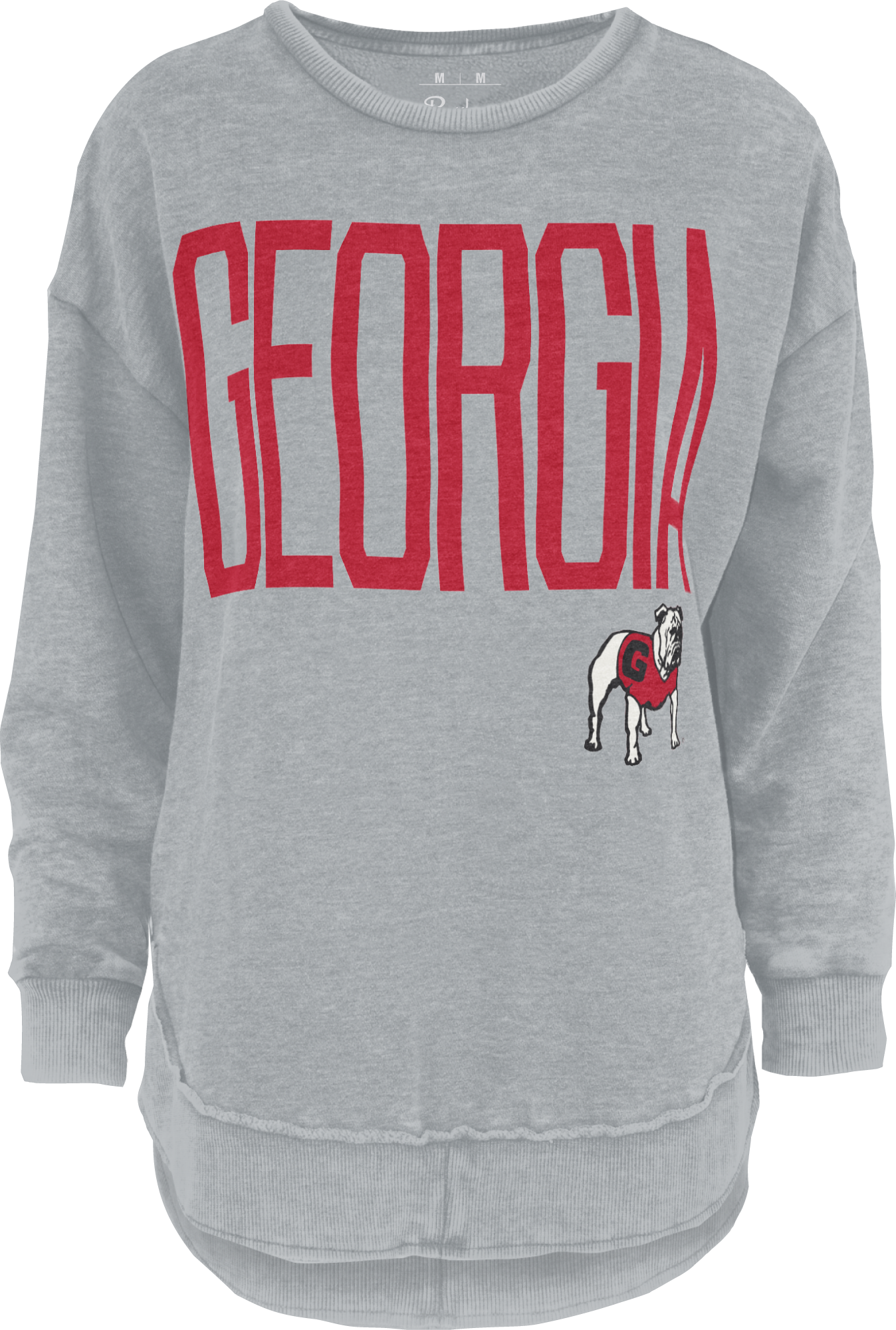 Pressbox Georgia Bulldogs Peterson Fleece Grey etcoutfitters