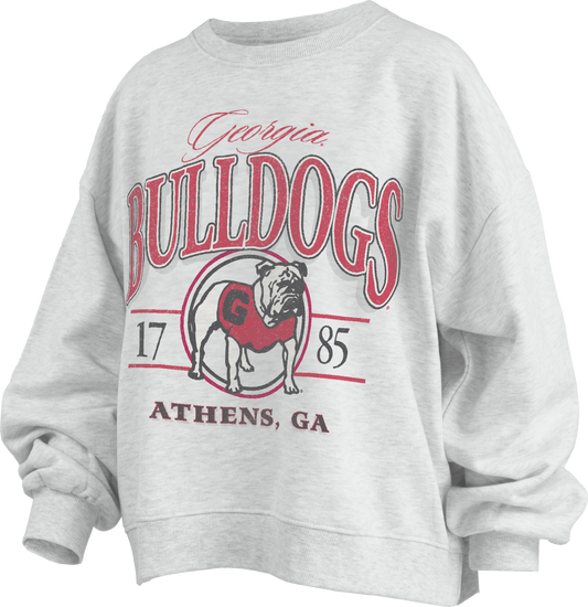 Pressbox Georgia Bulldogs Vinson Oversized Melange Fleece
