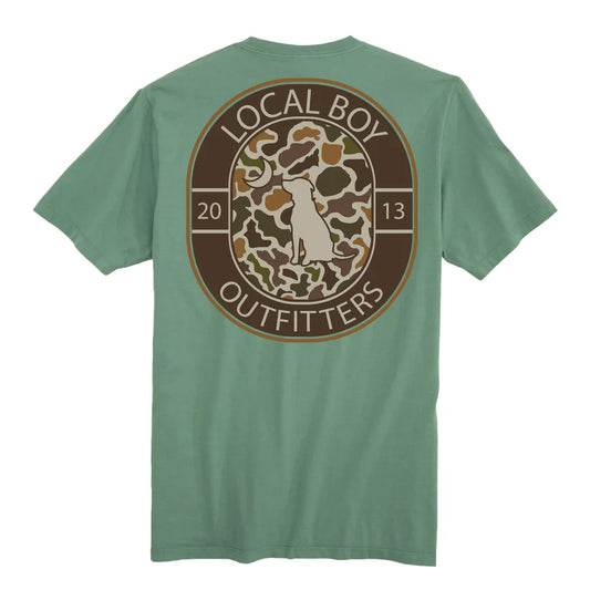 Local Boy Vintage Crest SS Tee Light Green