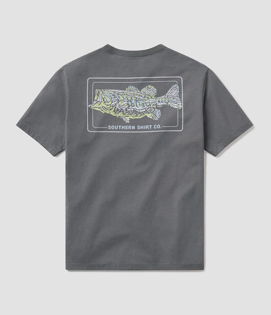 Southern Shirt Co Bassquatch Logo Tee Short Sleeve Volcanic Ash Southern Shirt Co