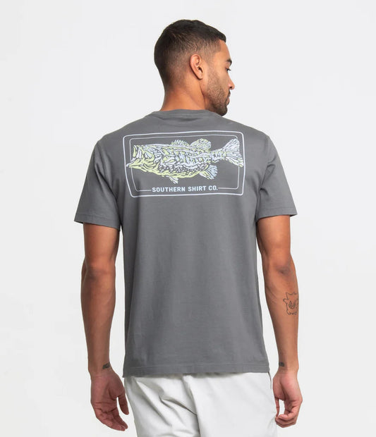 Southern Shirt Co Bassquatch Logo Tee Short Sleeve Volcanic Ash Southern Shirt Co