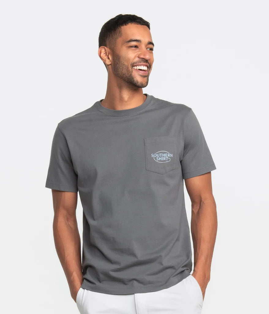 Southern Shirt Co Bassquatch Logo Tee Short Sleeve Volcanic Ash Southern Shirt Co