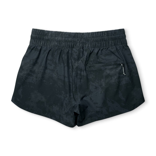 Aftco Women's Strike Swim Shorts Printed Black Storm Camo