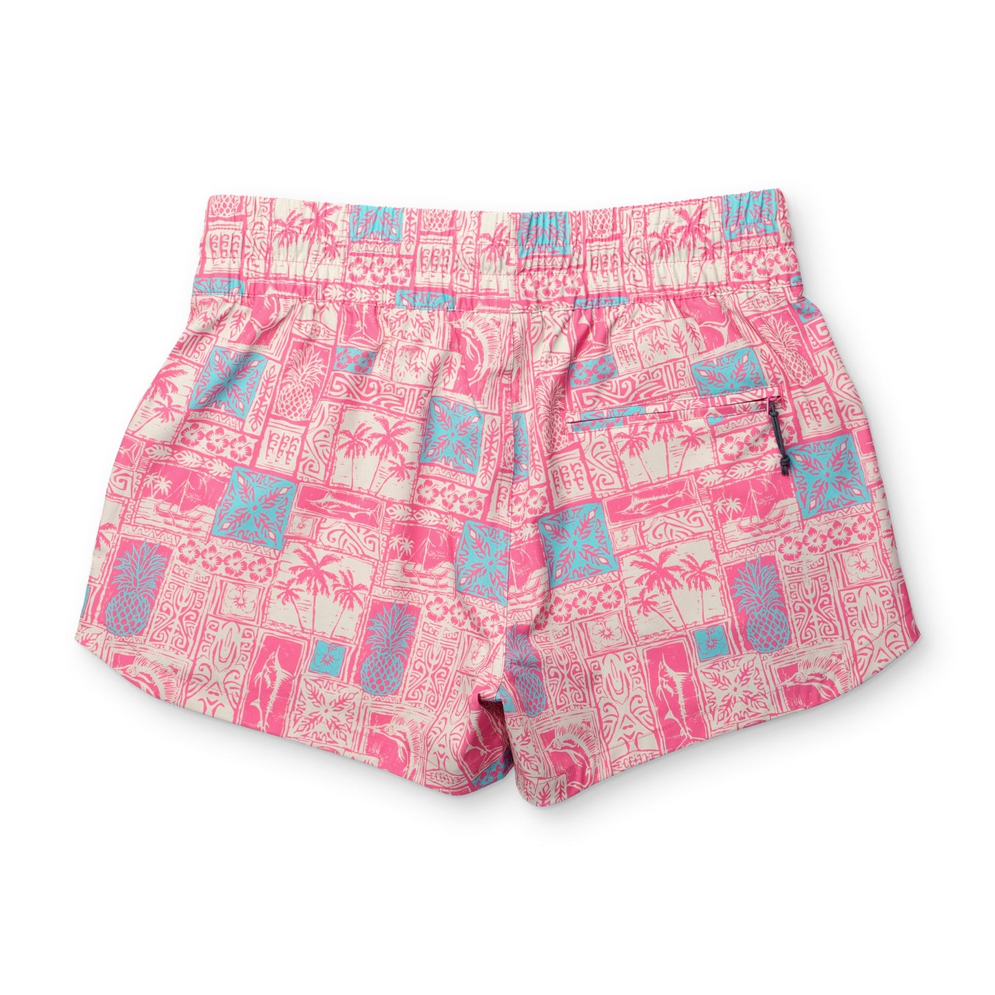 Aftco Women's Strike Swim Shorts Printed Flamingo Pink Aftco