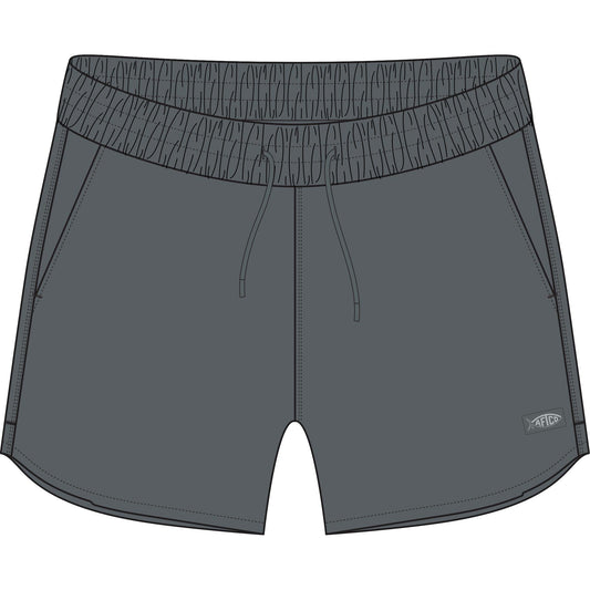 Aftco Womens Stike Shorts 3.5" Charcoal Aftco