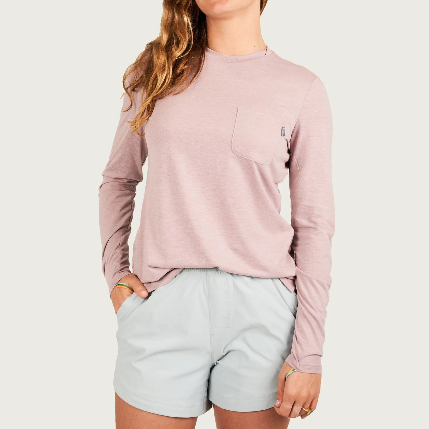 Marsh Wear Women's Buxton Tech Crew Wood Rose Heather