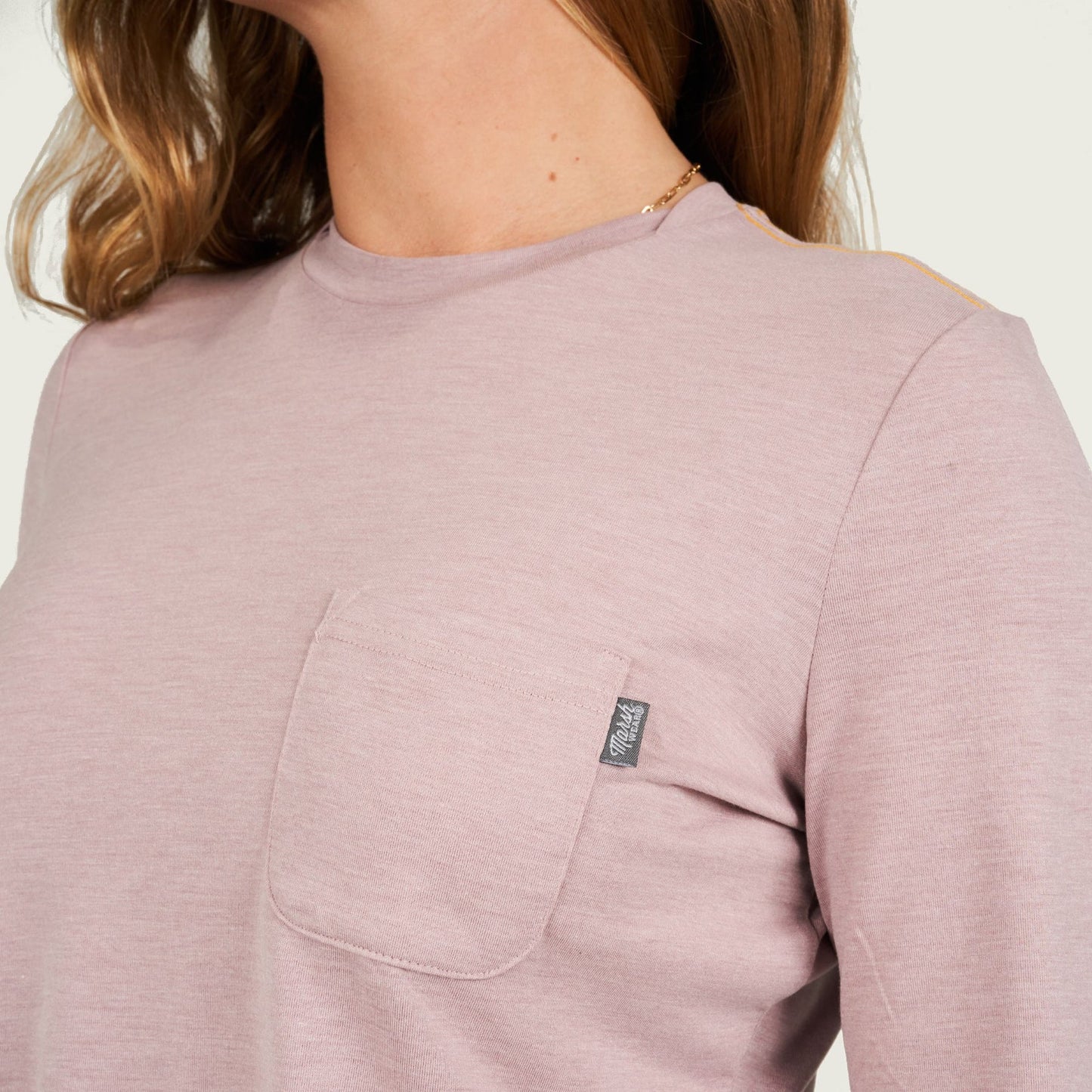 Marsh Wear Women's Buxton Tech Crew Wood Rose Heather