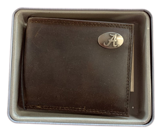 Zep-Pro Alabama Crimson Tide Leather Bifold Wallet Zep-Pro