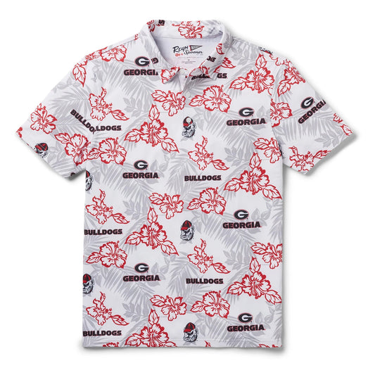 Reyn Spooner Georgia Bulldogs PUA Performance Polo White Reyn Spooner