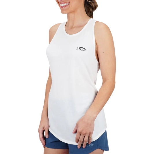 Aftco Women's Tech Tank White