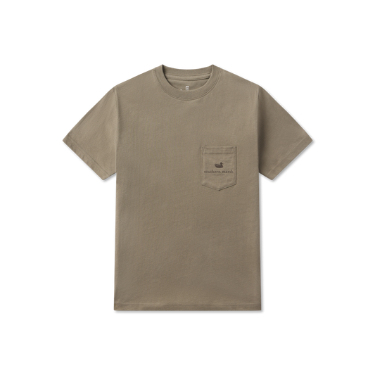 Southern Marsh Youth Branding Retro Camo Shirt Stonewall Olive