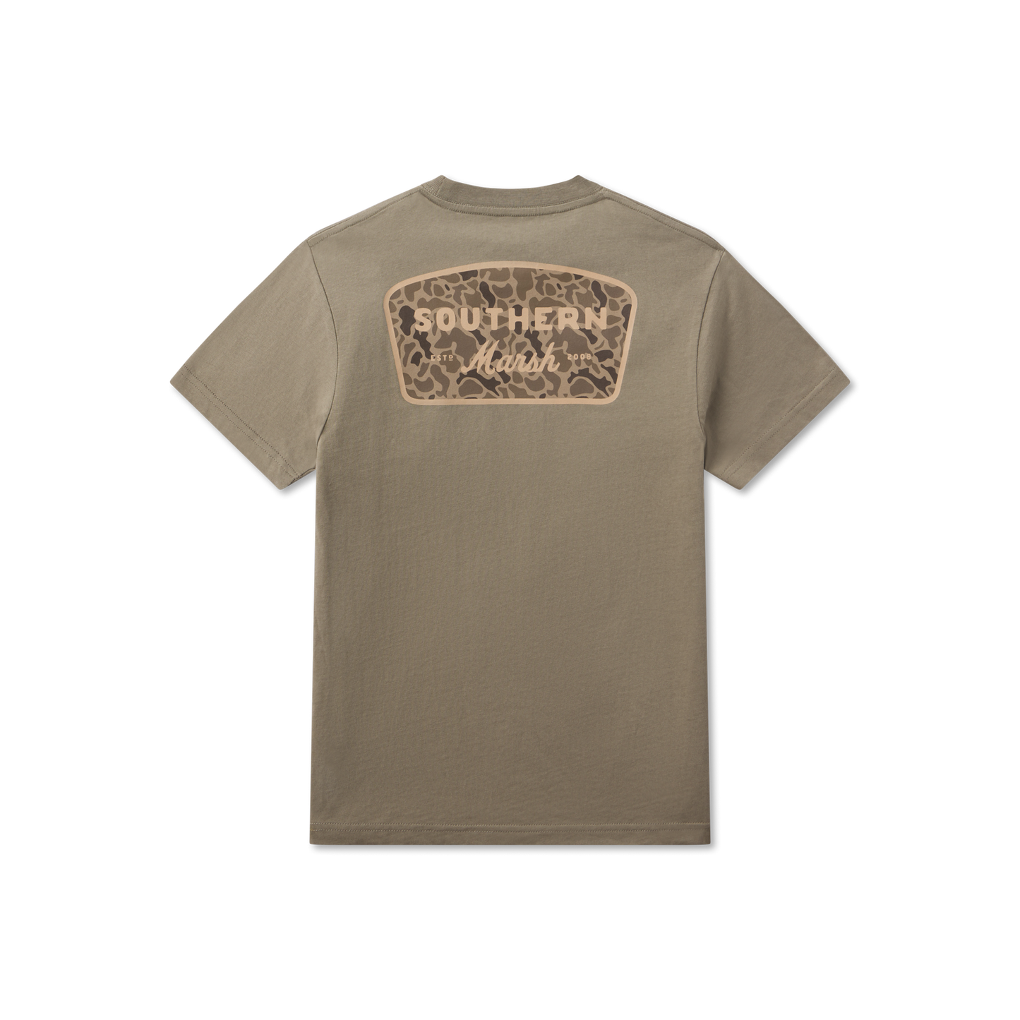 Southern Marsh Youth Branding Retro Camo Shirt Stonewall Olive