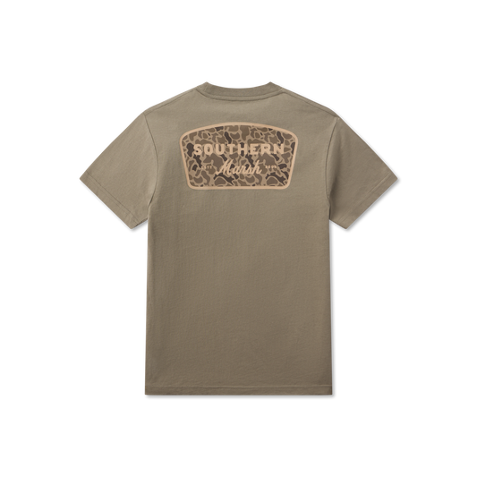 Southern Marsh Youth Branding Retro Camo Shirt Stonewall Olive
