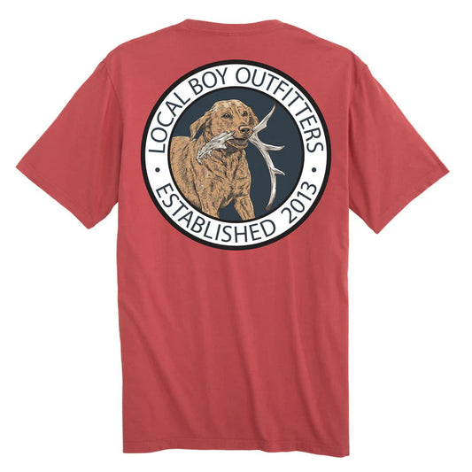 Local Boy Youth Antler Retrieve SS Tee Brick Local Boy Outfitters