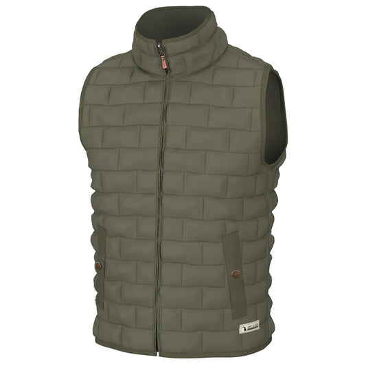 Local Boy Youth Brick Quilted Vest Moss