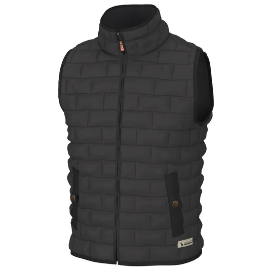 Local Boy Youth Brick Quilted Vest Charcoal