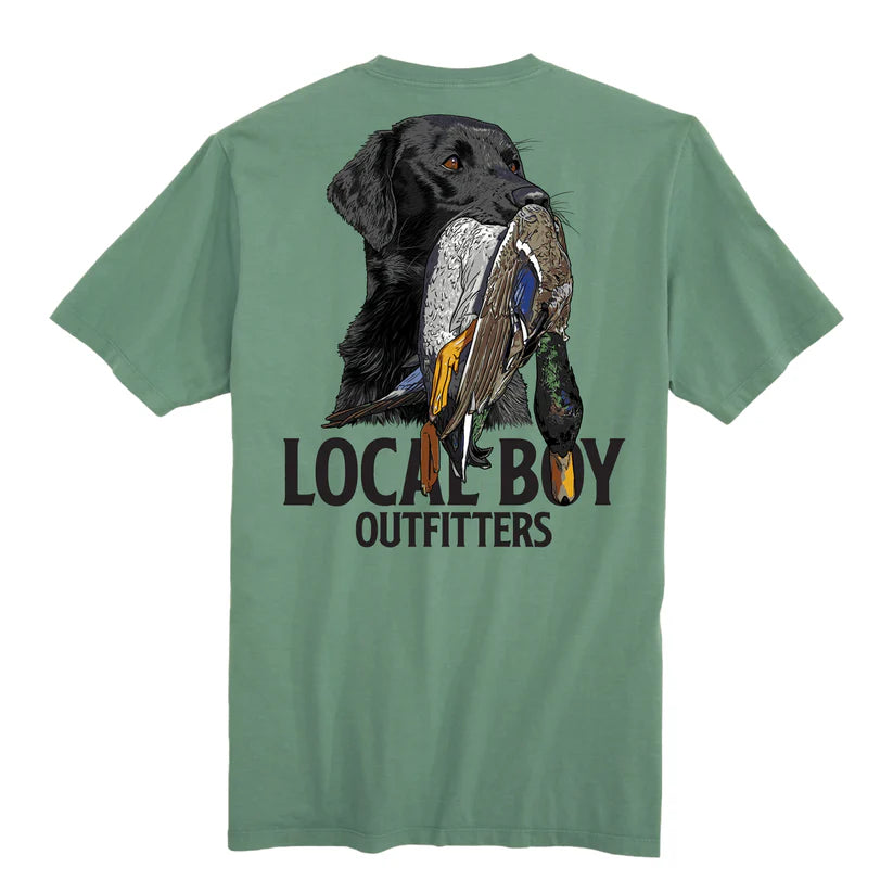 Local Boy Youth Feathered Fetch SS Tee Light Green