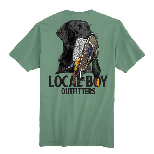 Local Boy Youth Feathered Fetch SS Tee Light Green