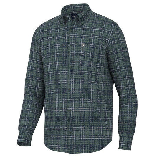 Local Boy Youth Hilton Stretch Flannel Sage Navy Gray Local Boy Outfitters